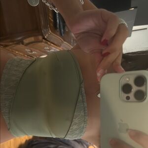 Edikted Green Strapless Top